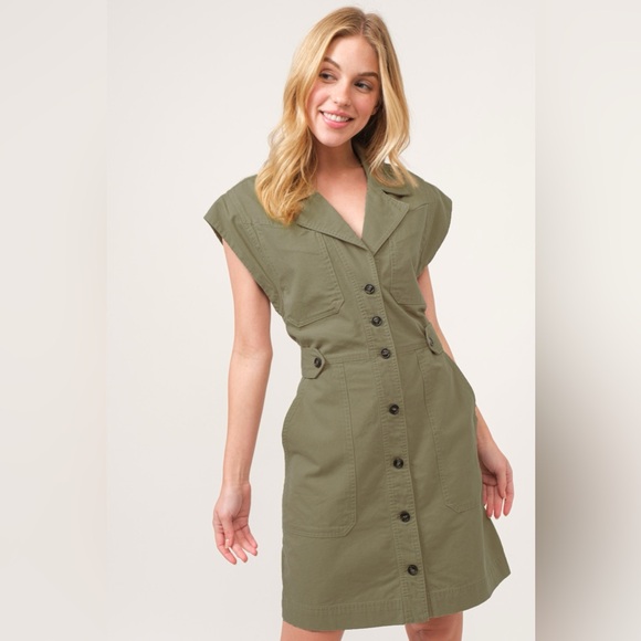 Mable Dresses & Skirts - And The Why Button Up Sleeveless Dress